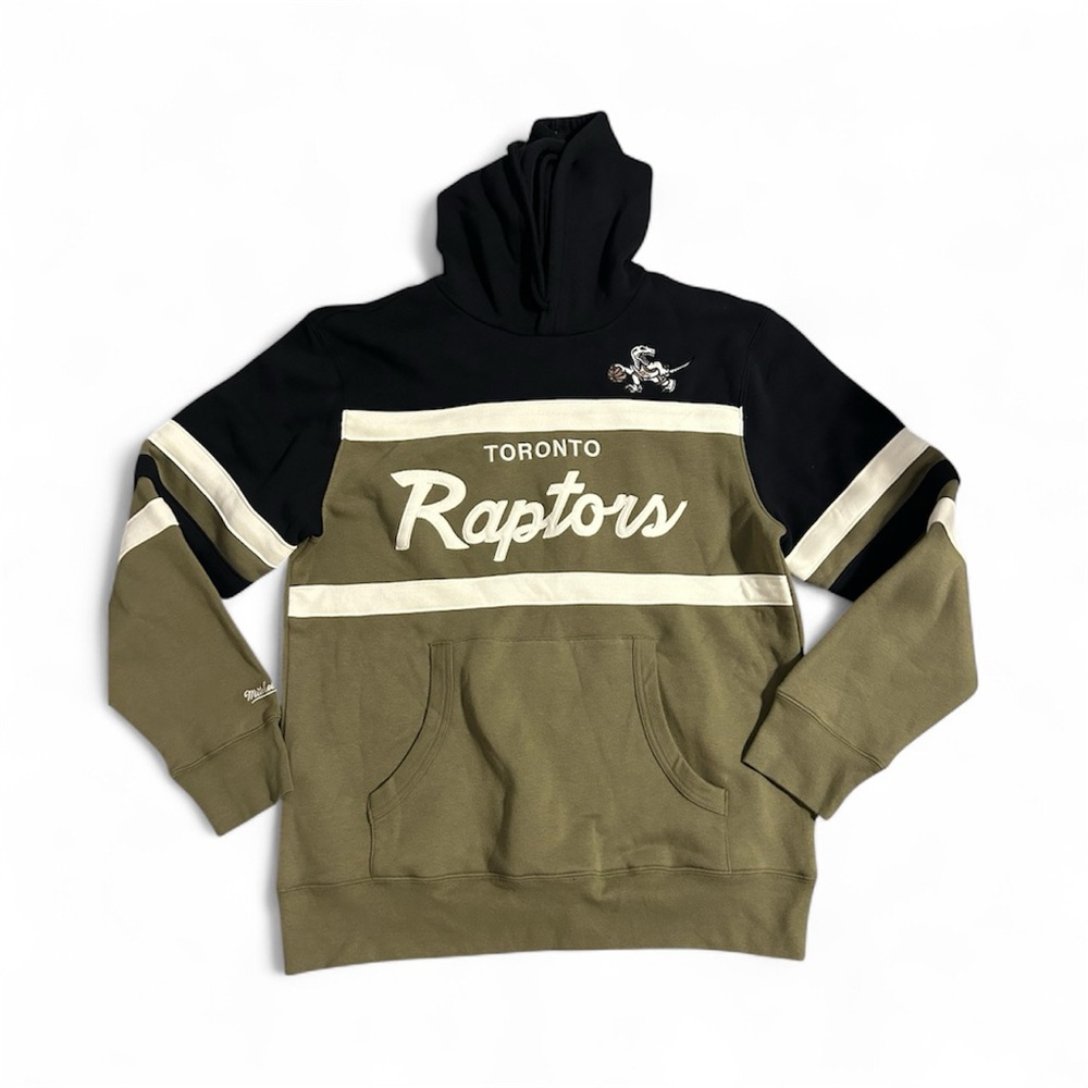 Mitchell & Ness Toronto Raptors Men's Hoodie - Olive and Black